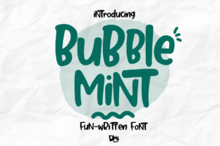 Bubble Mint: A Playful Font for Creative Expression