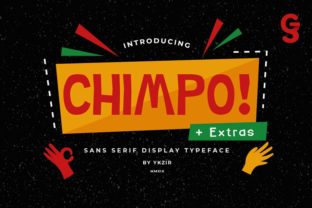 Chimpo: Where Paper-Cut Precision Meets Vintage Poster Charm in Modern Typography
