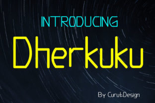 Dherkuku: A Modern Display Font for Stylish Design