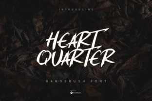 Heart Quarter: A Bold Brush Font for Modern Design