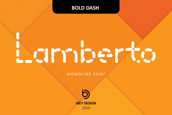 Lamberto Bold Dash: A Contemporary Take on Monoline Display Typography