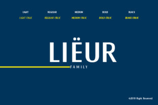 Lieur: A Minimalist Font for Modern Design Needs