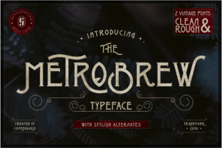 Metrobrew: A Bold, Art Deco-Inspired Font for Timeless Design