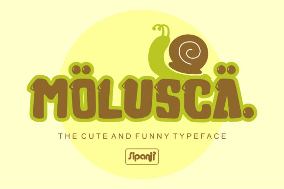 Molusca: A Bold, Cute Display Font