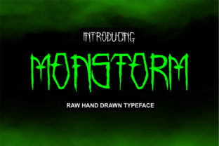 Monstorm: A Bold, Raw Display Font for Impactful Design