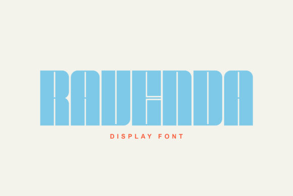 Ravenda: The Bold, Chubby Display Font That Demands Attention