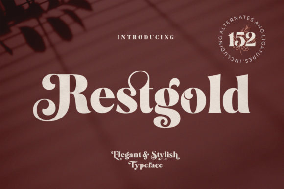 Restgold: A Modern Display Font for Stylish Design