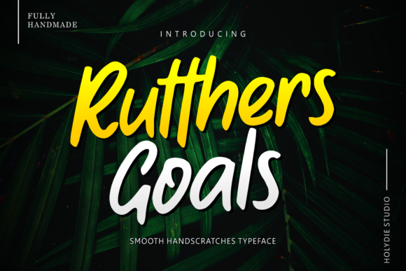Rutthers Goals: A Dynamic Display Font for Modern Design