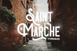 Saint Marche: A Romantic Display Font with Cool Appeal