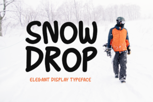 Snow Drop: A Winter-Themed Display Font