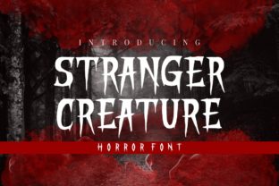Stranger Creature: A Bold Font for Horror Projects